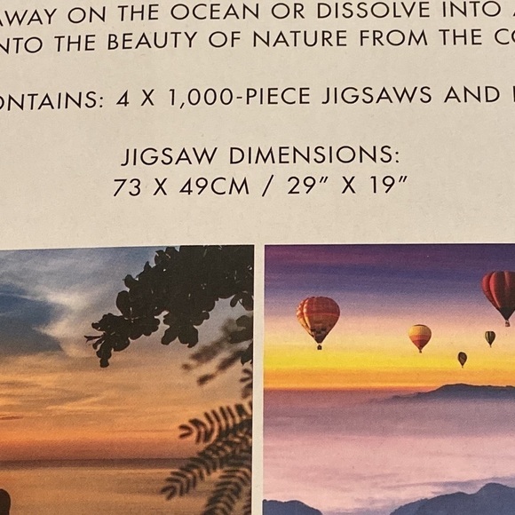 NEW! Professor 4 puzzles in 1 ESCAPE jigsaw puzzles each puzzle 1,000 pieces - Picture 4 of 4